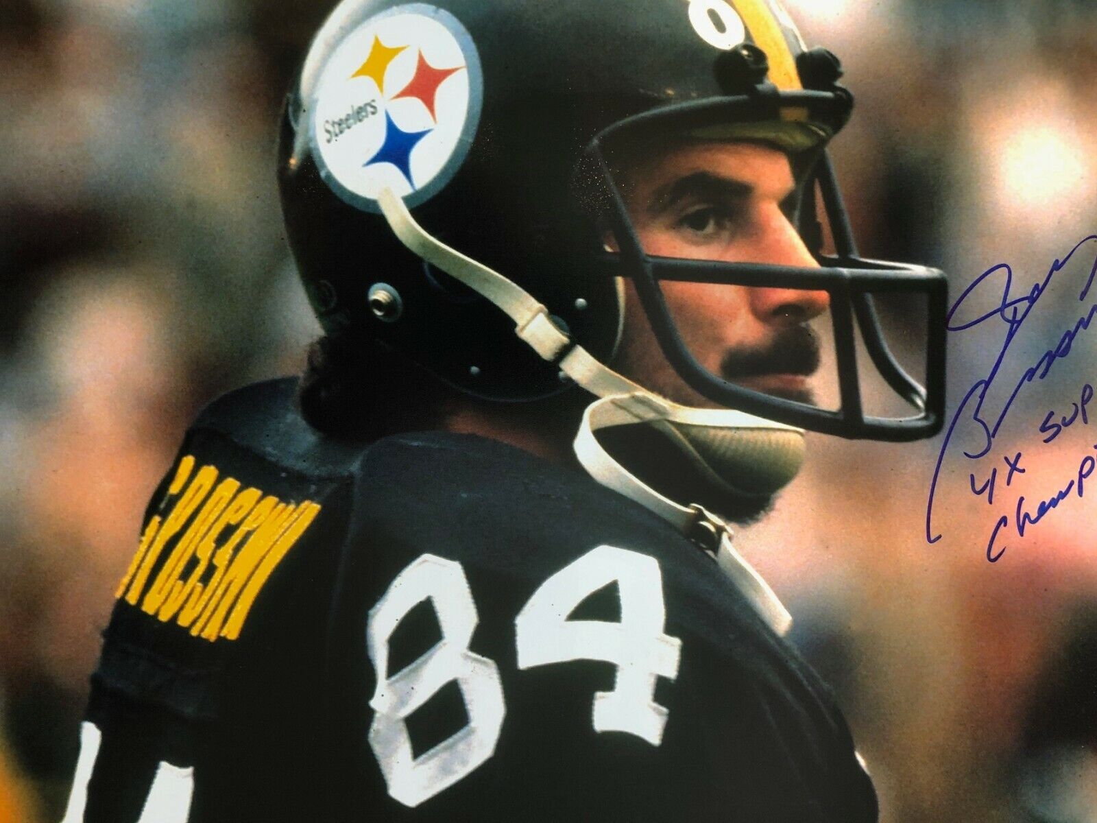 Autographed Randy Grossman Pittsburgh Steelers Football 11x14 Photo Poster painting with COA