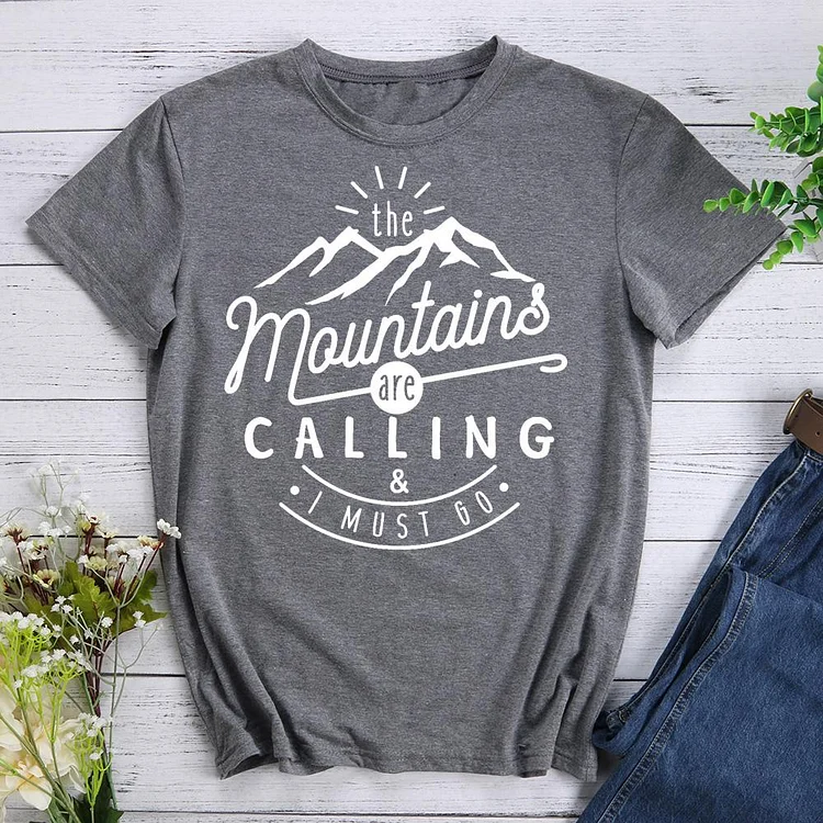 The Mountains Are Calling T-Shirt-04466-Annaletters