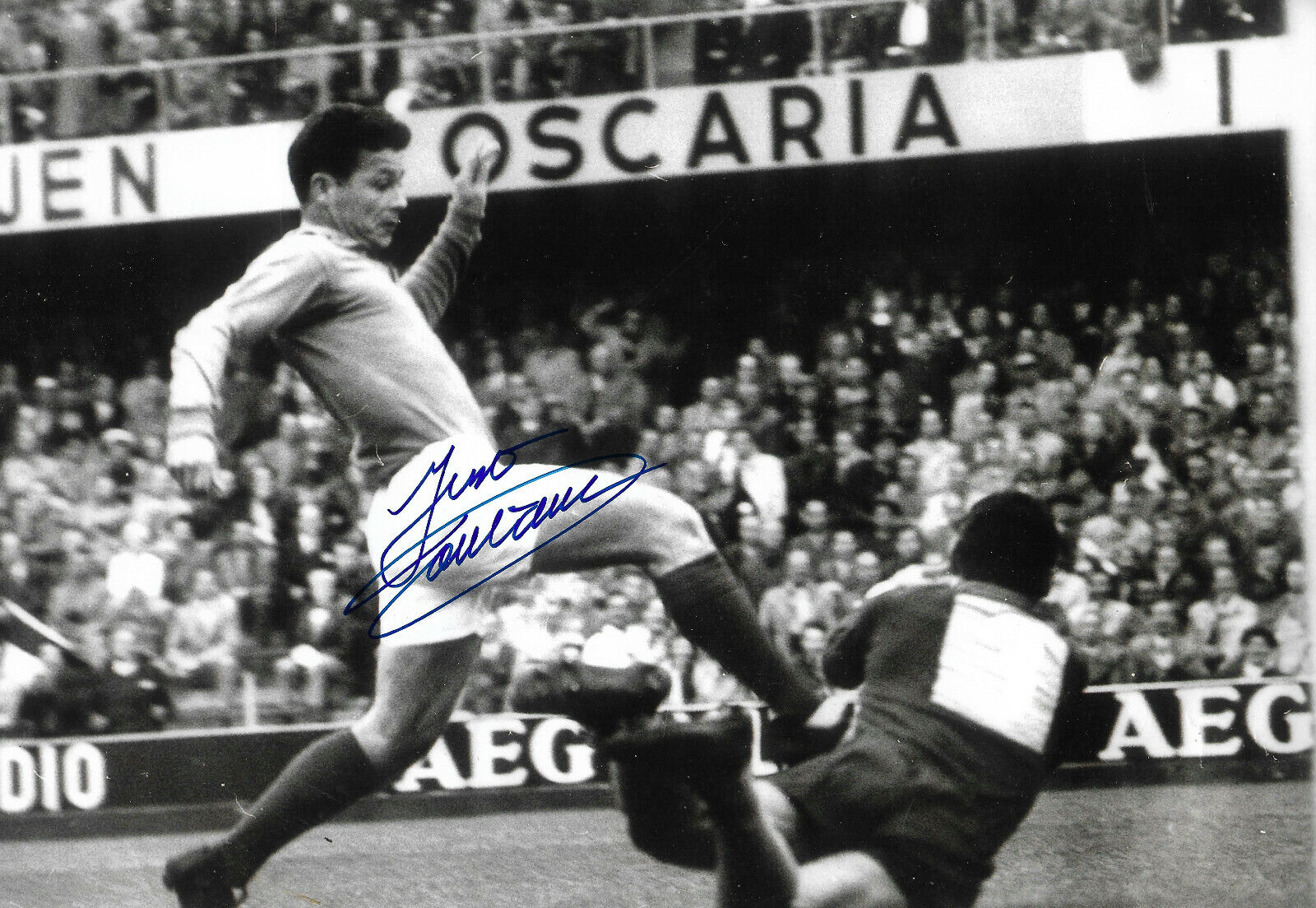 Just Fontaine signed 8x12 inch Photo Poster painting autograph