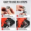 10mm-19mm Adjustable Universal Socket Wrench 3/8Inch Adapter Multi-Function Maintenance Socket Multi-Purpose Hexagonal Socket Ratchet Wrench for Torque Wrench & Power Drill