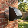 6/8 Inch Steel Hooded Wall Vent with Screen and Damper Wall Vent Cover Cap Exterior Air Exhaust for Kitchen HVAC Duct Dryer Vent