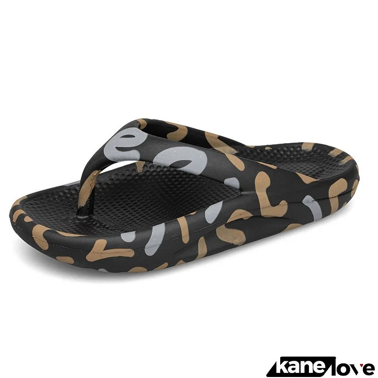 Summer Flip-Flops Women Couple Letter Printing Flip Flop Beach Slippers