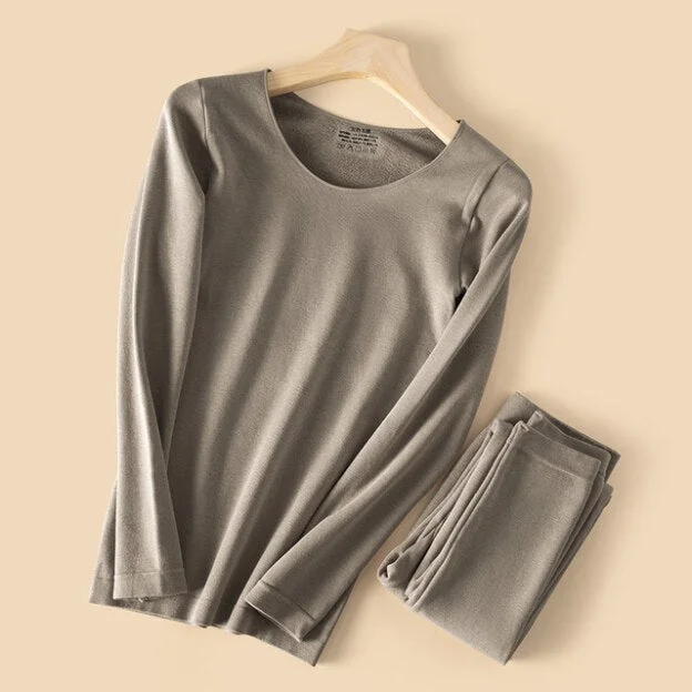 Thermal Underwear Set Warm Winter Seamless Bodysuits For Women Velvet Long Sleeves Sexy Women's Intimates Underwear & Sleepwears