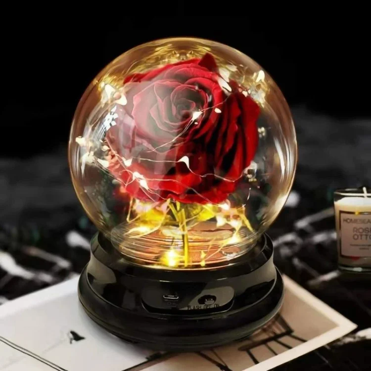 Everose Glass Ball Lamp-Best Gift For Her - Appledas