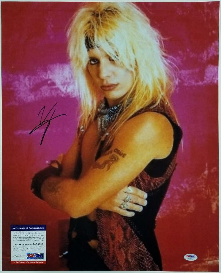 Motley Crue singer Vince Neil autograph signed 16x20 Photo Poster painting ~ PSA Witness ITP COA