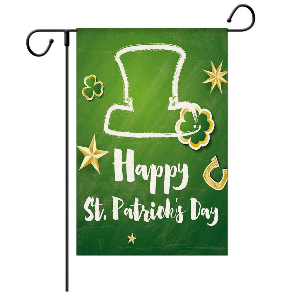 St. Patrick's Day Gonk Garden Flag