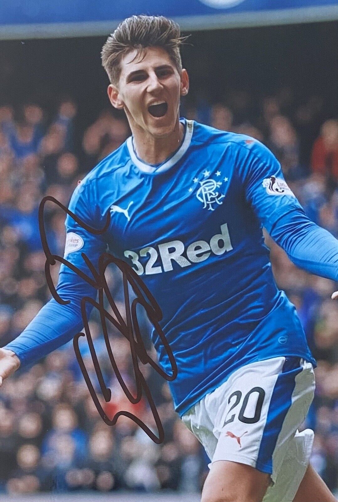 Emerson Hyndman Genuine Hand Signed 6X4 Rangers Photo Poster painting