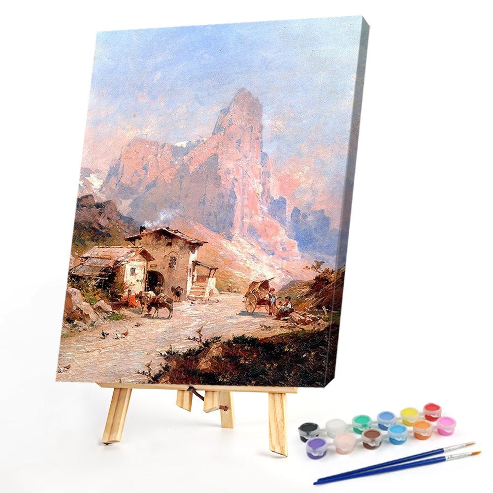 

40*50CM - Paint By Numbers - Western Mountain, 501 Original