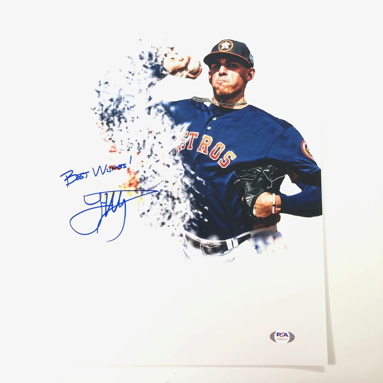 Joe Musgrove signed 11x14 Photo Poster painting PSA/DNA Houston Astros Autographed