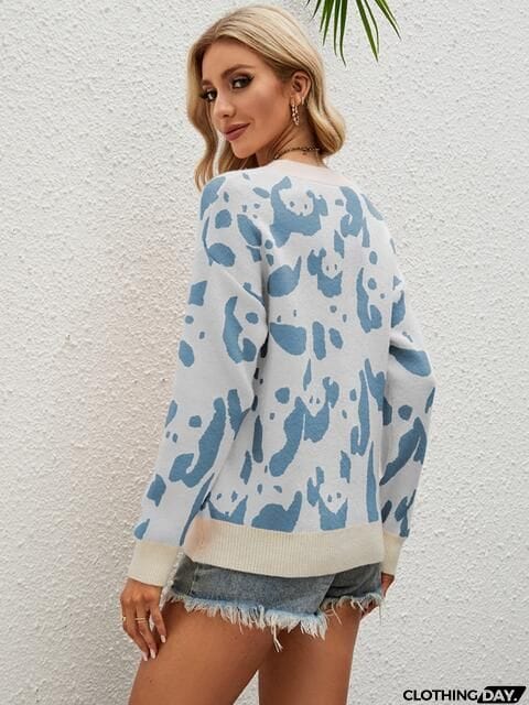 Round Neck Drop Shoulder Sweater