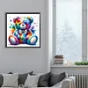 Diamond Painting-DIY Full Round Drill Cute Color Bear