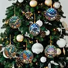 12Pcs Diamond Painting Christmas Ornaments for Adults Round Acrylic DIY