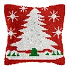 Christmas-DIY Latch Hook Rug Pillowcase Kits 43*43cm