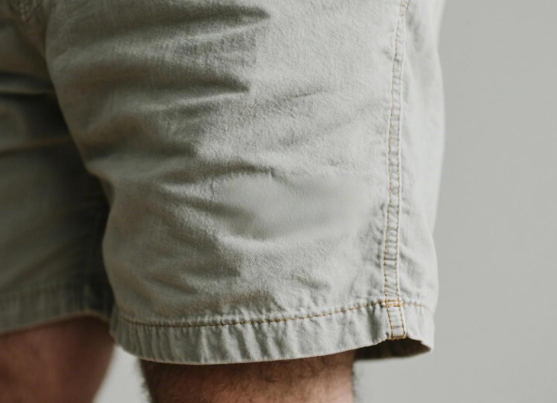 A big and tall shorts with double stitched