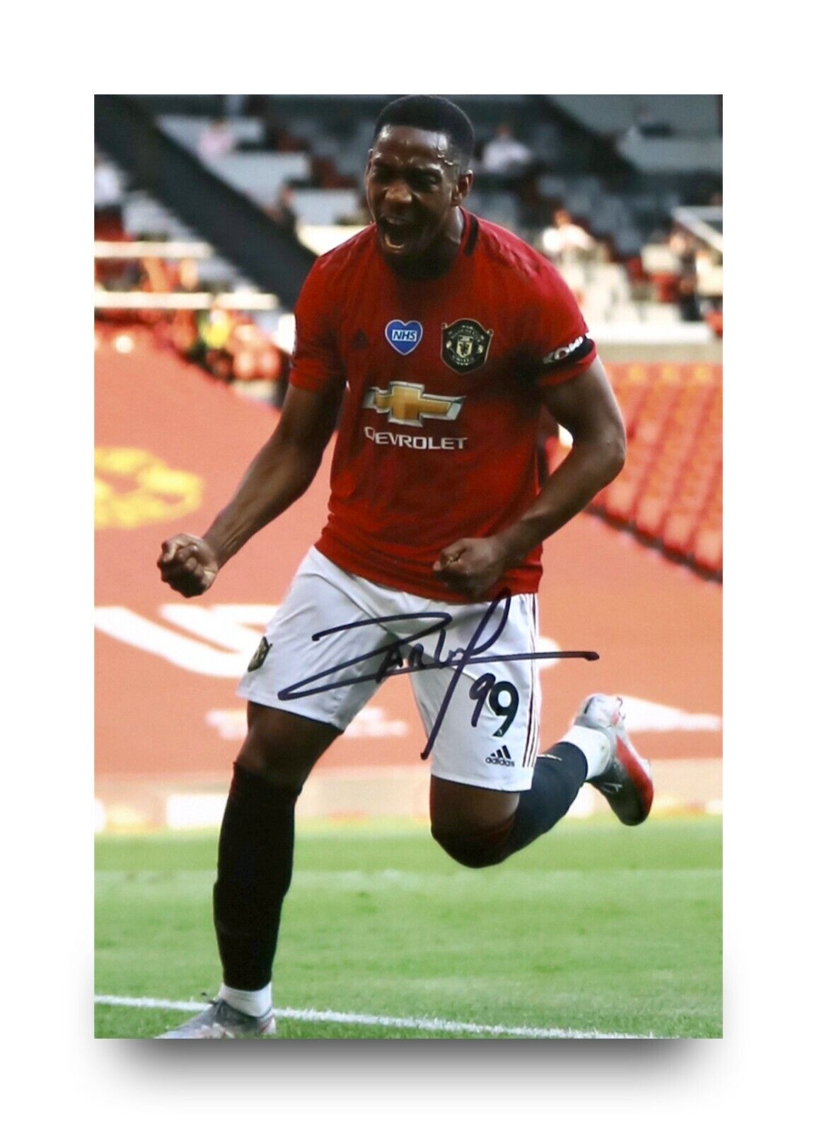 Anthony Martial Hand Signed 6x4 Photo Poster painting Manchester United France Autograph + COA