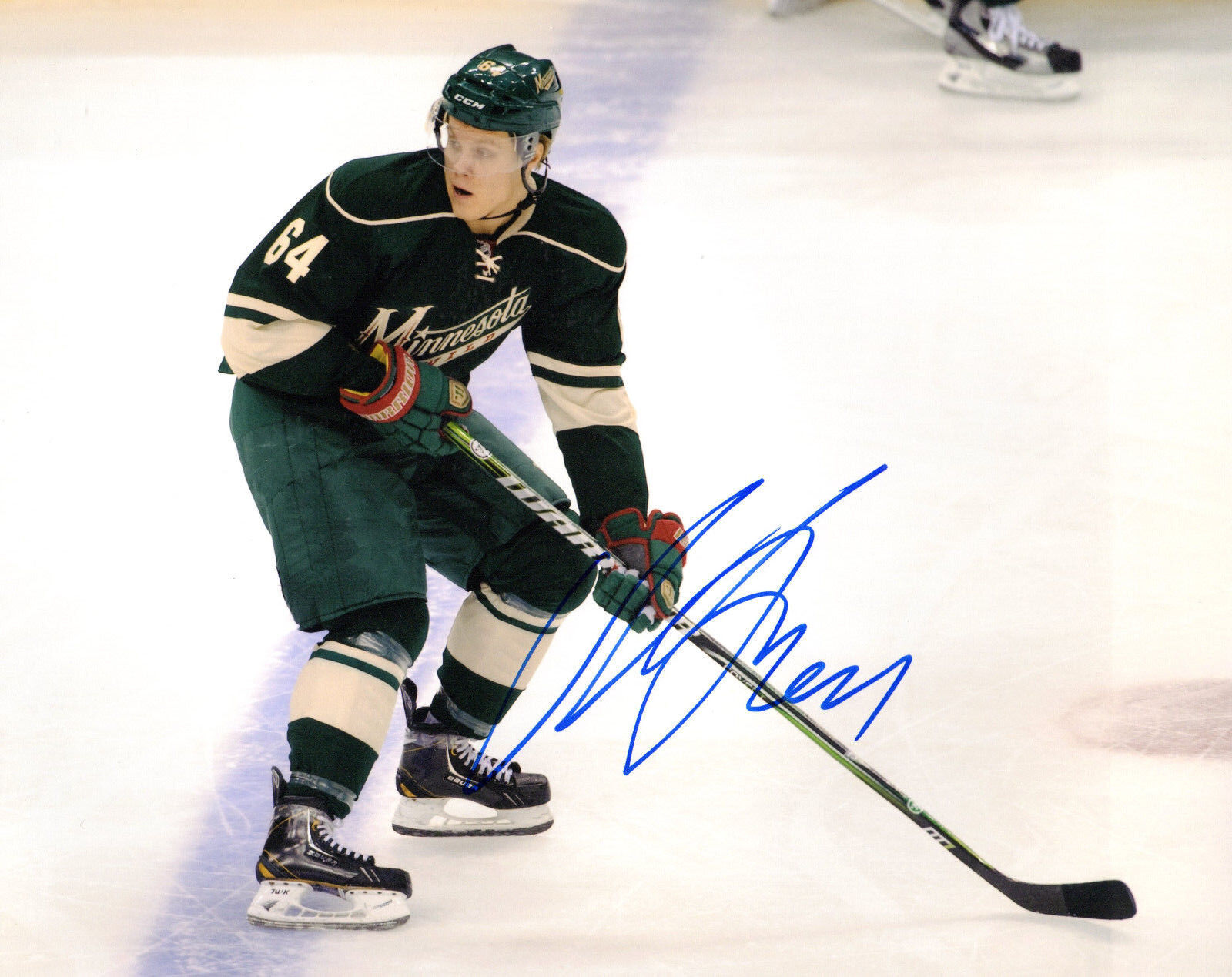 GFA Minnesota Wild * MIKAEL GRANLUND * Signed 8x10 Photo Poster painting M11 COA