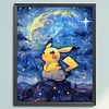 Pikachu-11CT Stamped Cross Stitch 40*50cm/15.75*19.69in