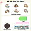 (US Local)6pcs Acrylic DIY Animals on Tree Diamond Art Fridge Magnet Kit for Beginners