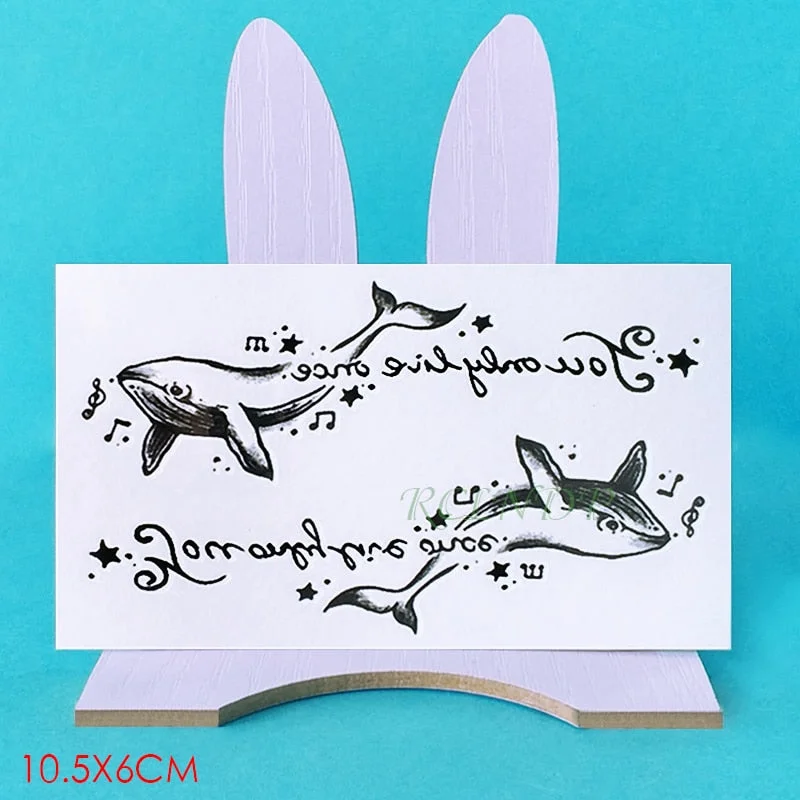 Temporary Tattoos sticker music Note Love guitar record headset tatto Water Transfer fake flash tatoo for woman man