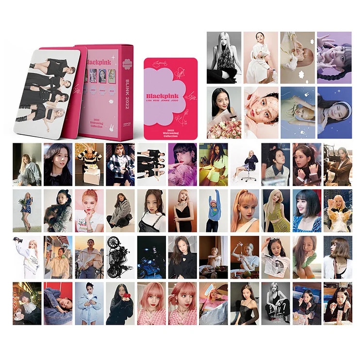  Blackpink Lomo Card Set - 220 Pcs/4 Boxes Personal Photocard  Collect and Display Your Favorite K-pop Idols! : Office Products