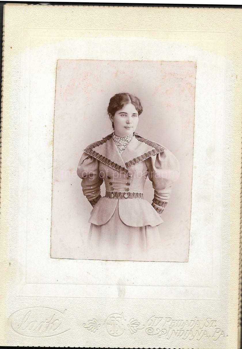 CABINET CARD PENNSYLVANIA GIRL FOUND Photo Poster painting bw18 31 E