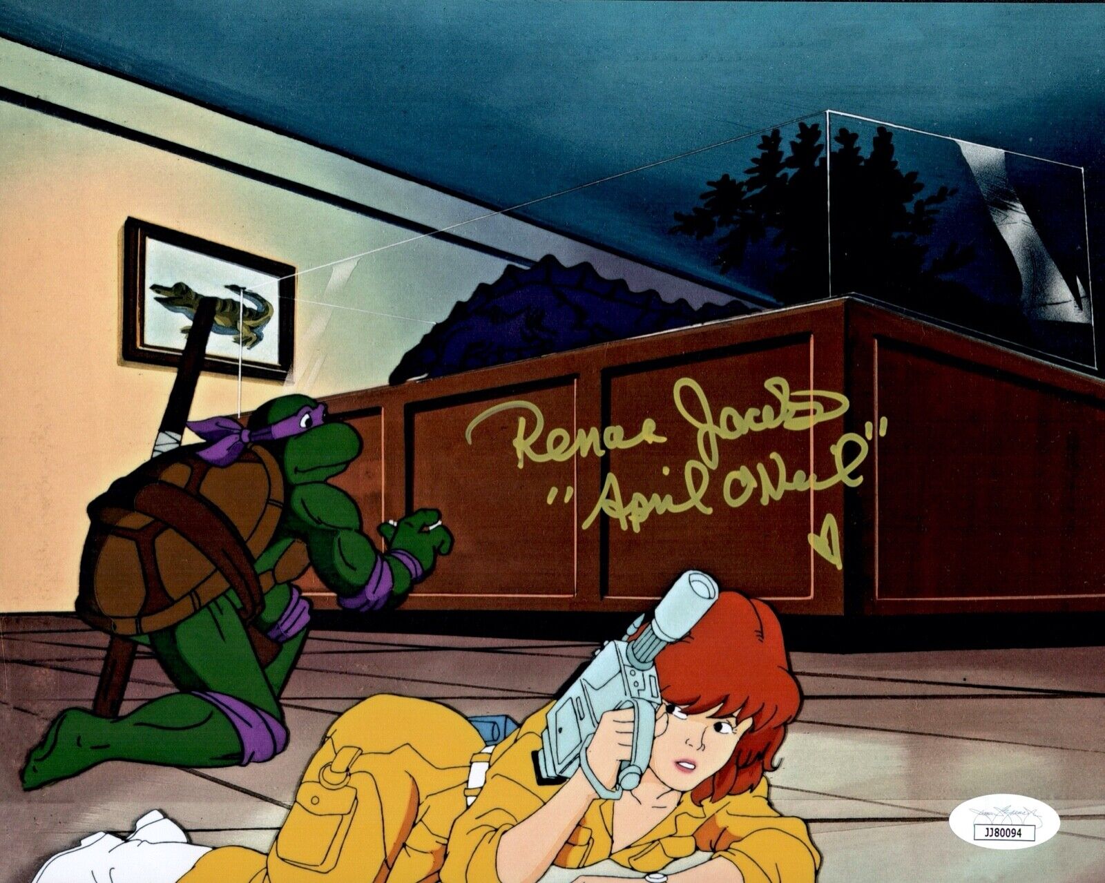 RENAE JACOBS Signed 8x10 Photo Poster painting APRIL Teenage Mutant Ninja Turtles COA JSA Cert