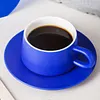 Klein Blue Coffee Cup And Saucer Set Light Luxury Ceramic Cup