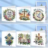 6Pcs Diamond Painting Jesus Religion Diamond Painting Greeting Card for Friends