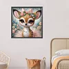 >SALE<5D DIY Partial Special Shaped Drill Diamond Painting Sika Deer Decoration40x40cm