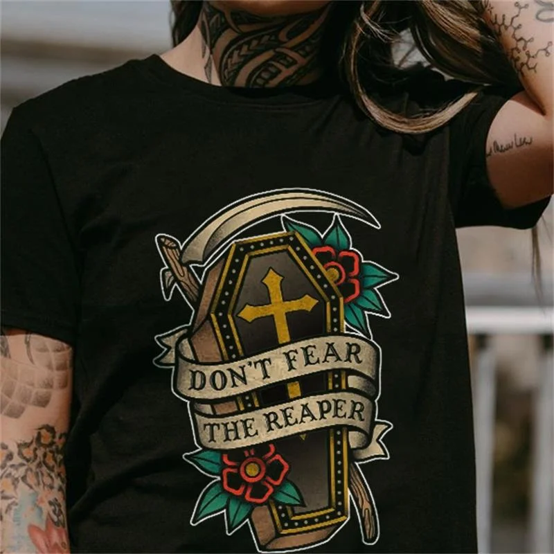 Don't Fear The Reaper Printed Women's T-shirt -  
