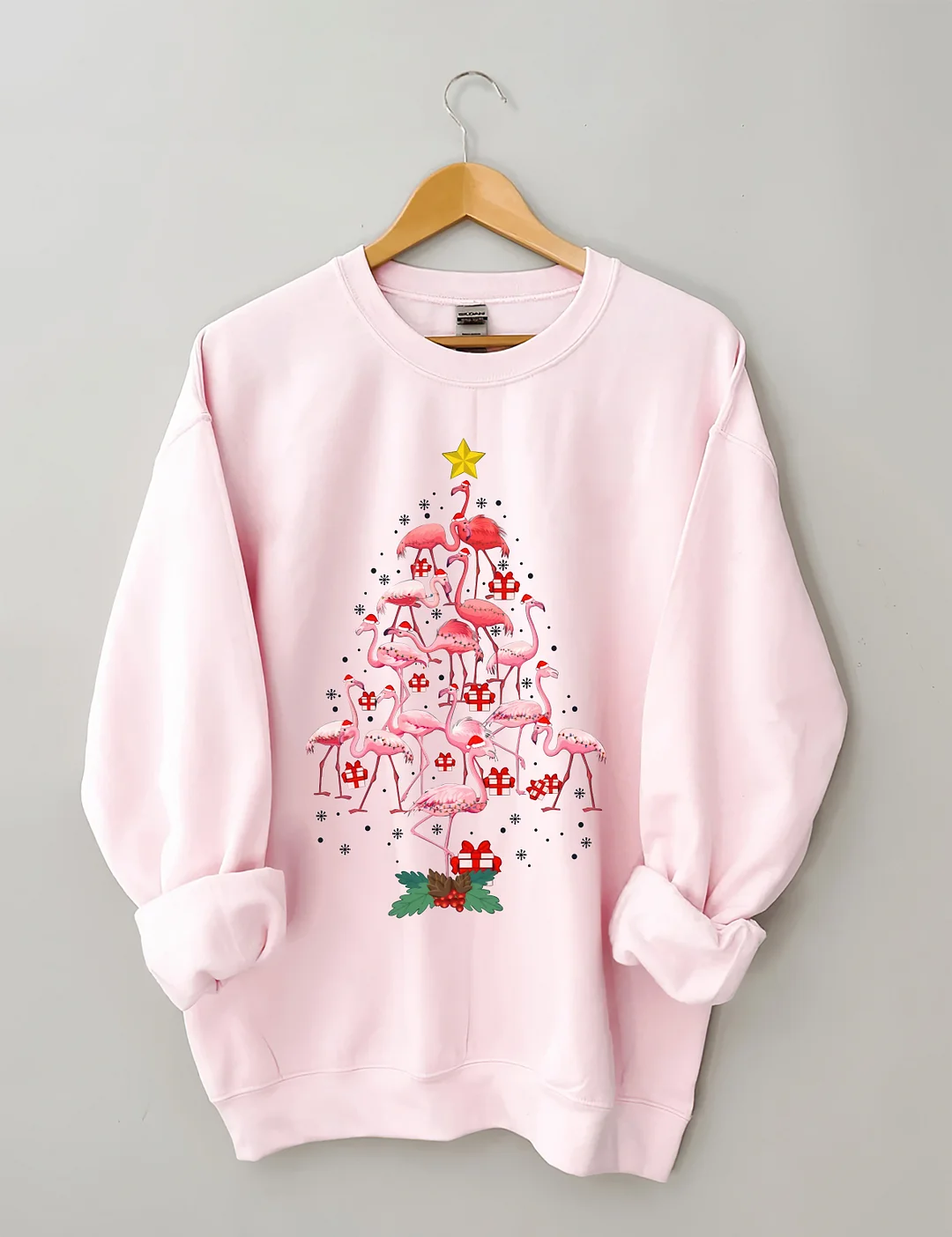 Funny Flamingo Christmas Sweatshirt