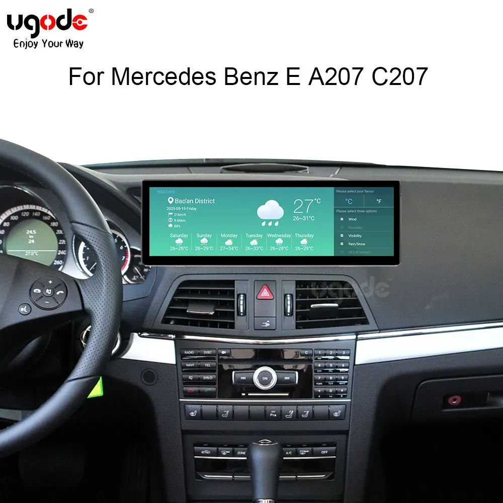 For Mercedes Benz E A207 C207 2009-2016 Year Apple CarPlay Android Car Display Monitor Upgrade Car Radio Stereo