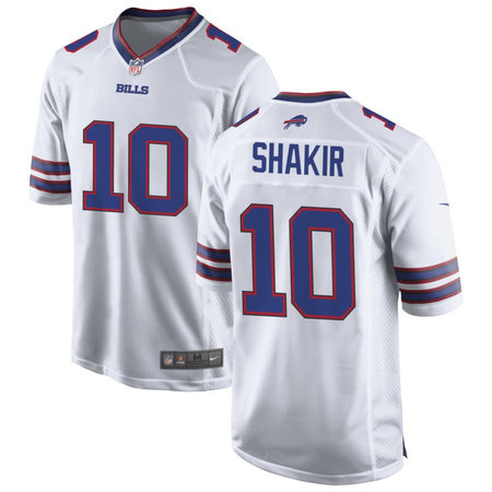 Youth Buffalo Bills #10 Khalil Shakir White Game Stitched Football Jersey