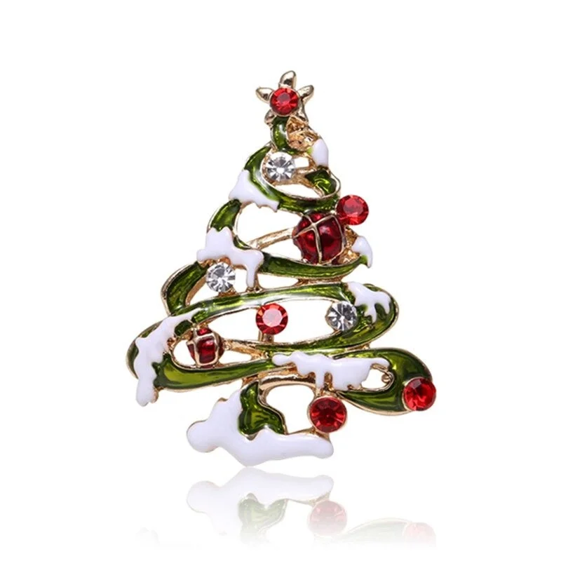 Christmas Themed Cloth Decoration Enamel Brooch Pins