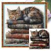 (US Local)Cat-11CT Stamped Cross Stitch Kit(40x40cm)