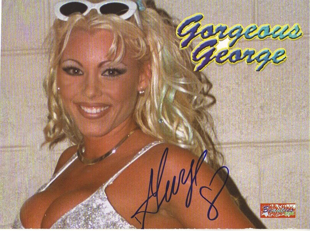 WWE WWF GORGEOUS GEORGE AUTOGRAPHED HAND SIGNED 8X10 Photo Poster painting WRESTLING PICTURE