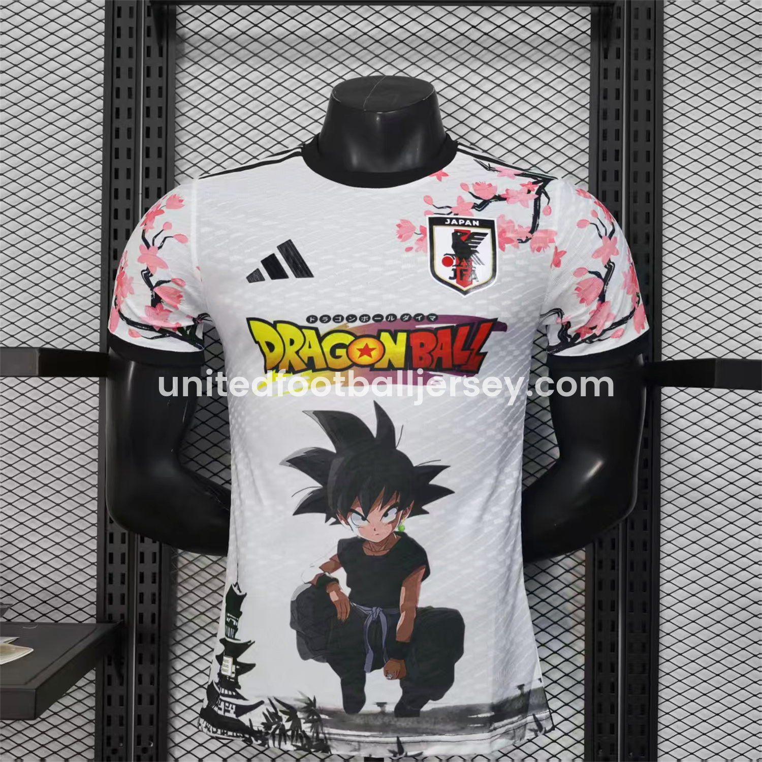 Japan 25-26 Dragon Ball Little Goku White Special Jersey - Player Version