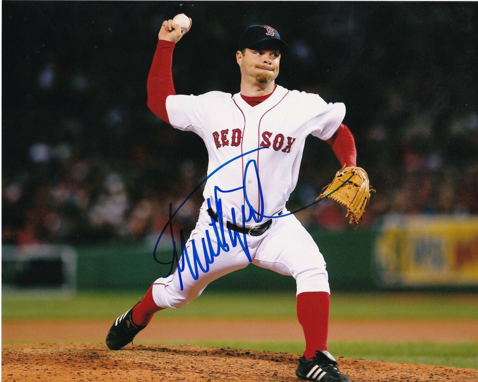 PAUL BYRD BOSTON RED SOX ACTION SIGNED 8x10