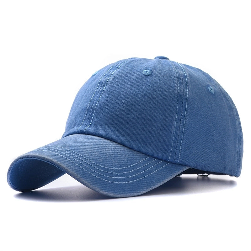 Fashion Washed Cotton Hats Solid Color Baseball Caps Outdoor Caps Sun Hats