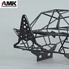 AMK Steel Tube Protective Frame with Metal Chassis Roll Cage Shockpoof 1/10 RC Crawler Body for Axial RR10 Bomber 90053 90048 Rock Racing Rig Upgrade Parts
