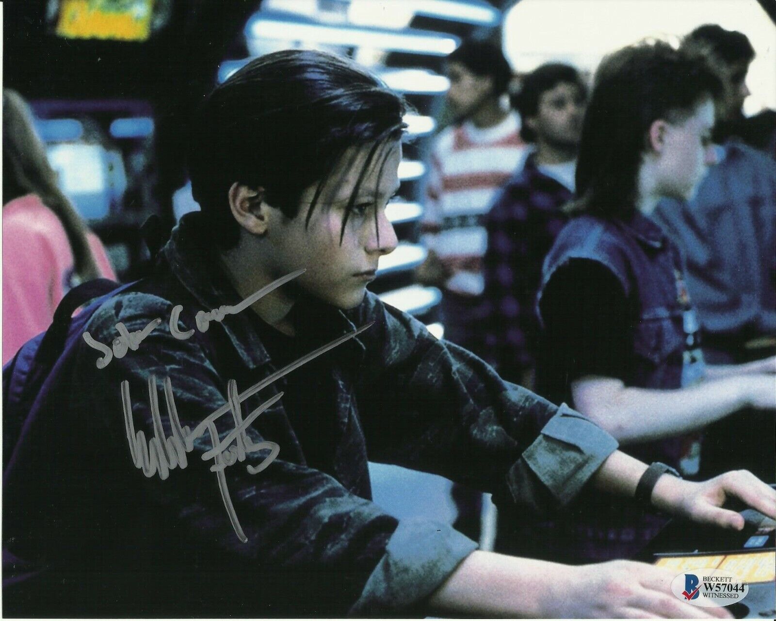 EDWARD FURLONG SIGNED TERMINATOR Photo Poster painting UACC REG 242 BECKETTS (5)