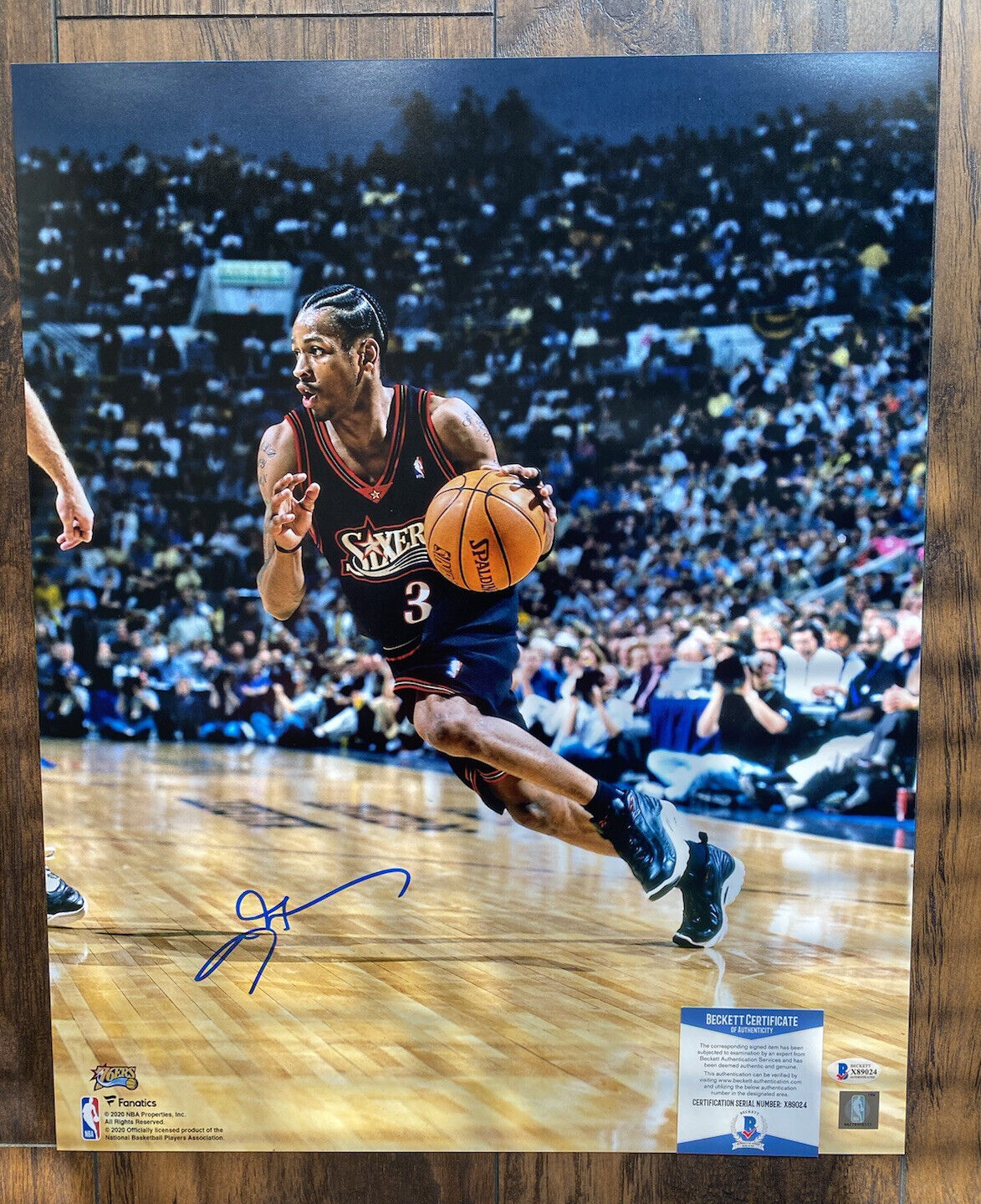 ALLEN IVERSON signed autographed PHILADELPHIA 76ERS 16X20 Photo Poster painting HOF COA BECKETT