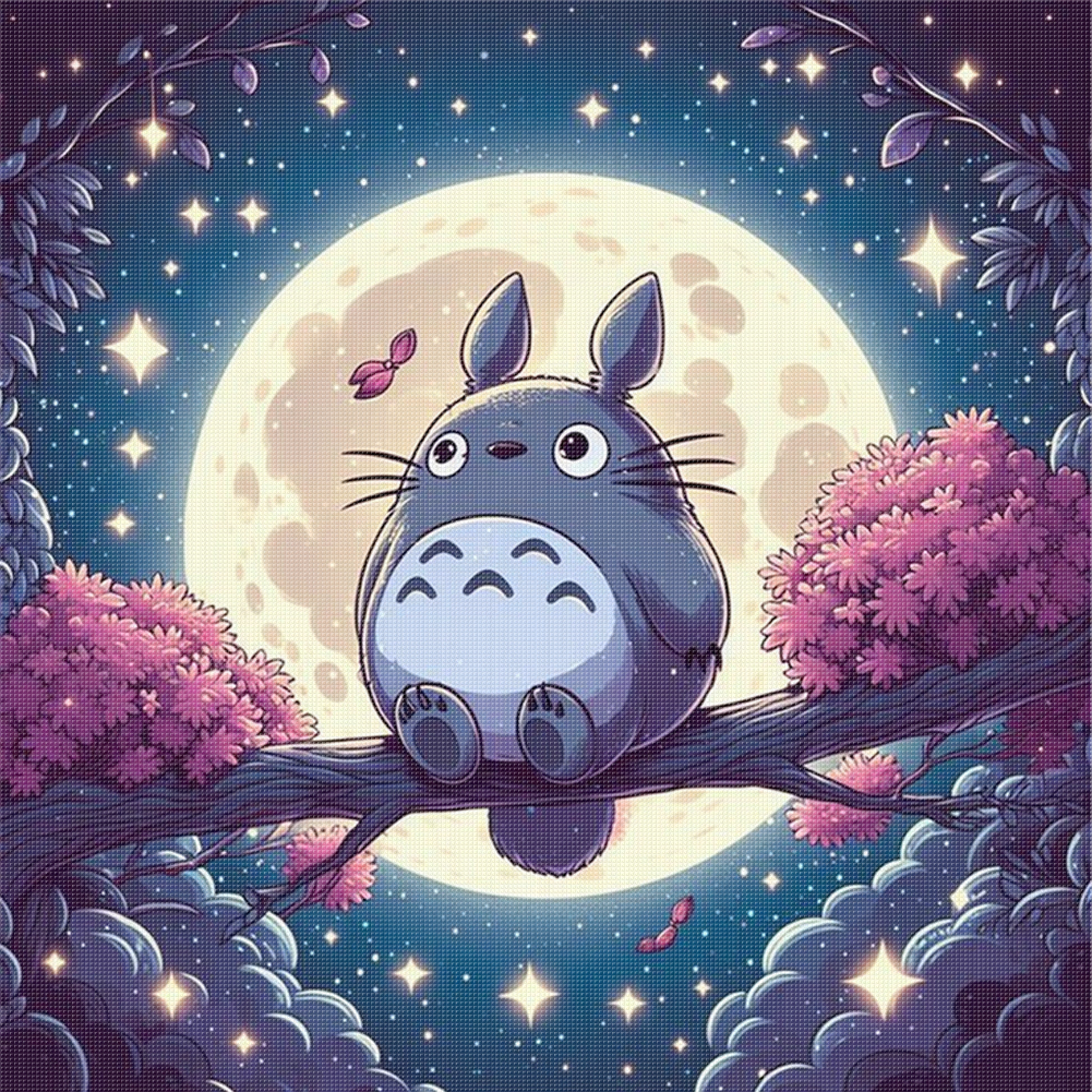 ととろ様 Full Embroidery Eco-cotton Thread 11CT Printed Totoro Cross Stitch