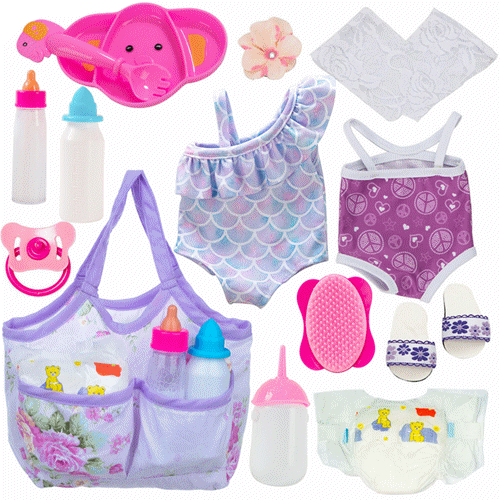 Baby Doll Bottle and Baby Doll Accessories Pretend Play Baby Feeding