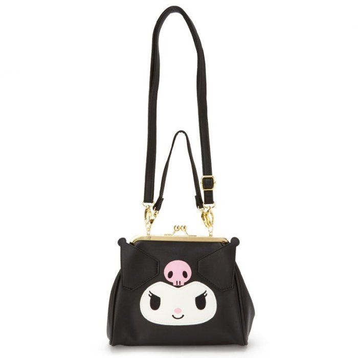 My Melody Kuromi PU Leather CrossBody Bag Shoulder Bag Black Sanrio A Cute Shop - Inspired by You For The Cute Soul 