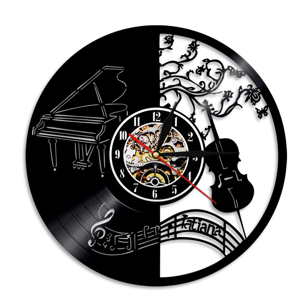 

Music Instrument - Vinyl Record Wall Clock - Without LED, 501 Original