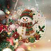 Snowman DIY Diamond Painting Pendant Double Sided Gem Beads 25cm