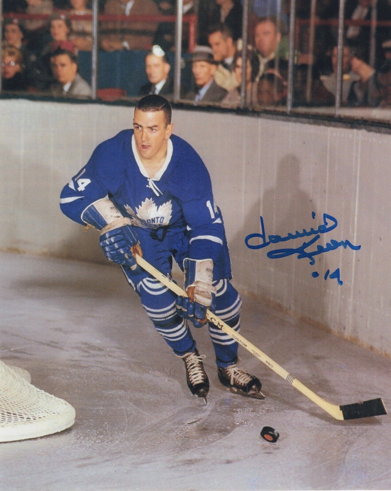 DAVID DAVE KEON SIGNED AUTOGRAPH TORONTO MAPLE LEAFS Photo Poster painting HHOF PROOF #2