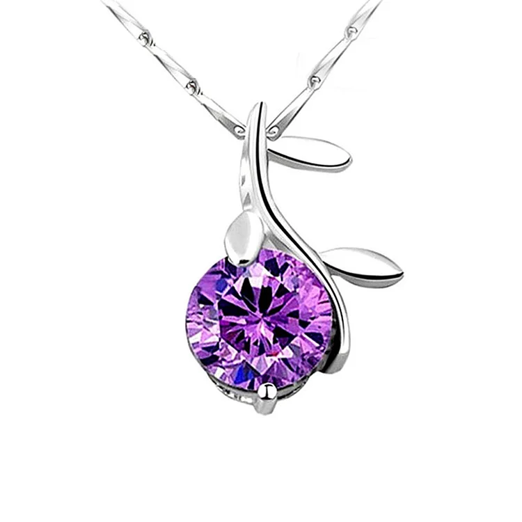 Leaves Collarbone Chain Vintage Round Necklace