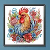 Diamond Painting-DIY Crystal Rhinestone Flower Rooster